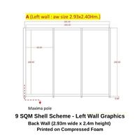 9 SQM Shell Scheme - Left Wall Graphics (A)